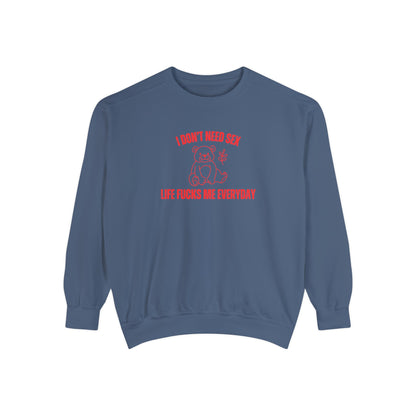 I Don't Need S*x Life F*cks Me Everyday Sweatshirt