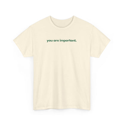 You Are Important Unisex Heavy Cotton Tee