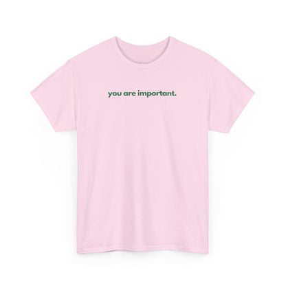 You Are Important Unisex Heavy Cotton Tee