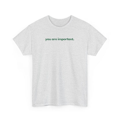 You Are Important Unisex Heavy Cotton Tee