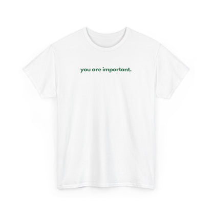 You Are Important Unisex Heavy Cotton Tee