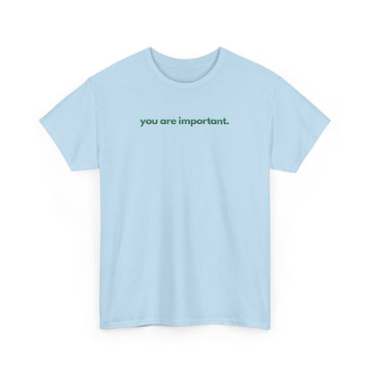 You Are Important Unisex Heavy Cotton Tee